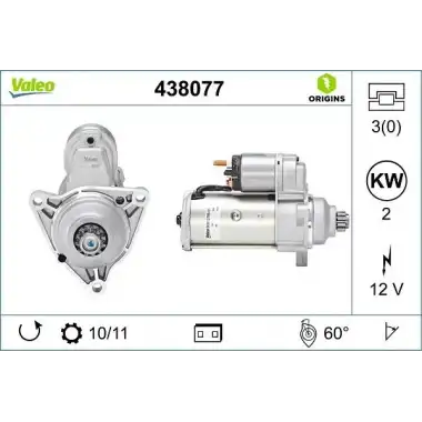 VALEO Marş Dinamosu (Marş Motoru) - VW Grubu (VW/Audi/Seat/Skoda) 438077