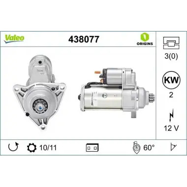 VALEO Marş Dinamosu (Marş Motoru) - VW Grubu (VW/Audi/Seat/Skoda) 438077