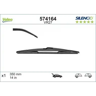 VALEO Silecek Süpürgesi Arka ((350 MM)) - Peugeot / Citroën / DS 574164