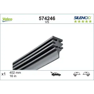 VALEO Silecek Süpürgesi (Tek Silecek Lastgi) - Fiat / Alfa / Lancia 574246