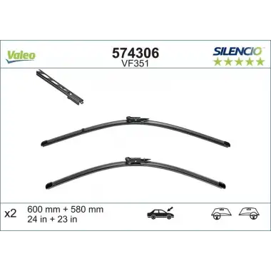 VALEO Silecek Süpürgesi Ön Takım (574306) - BMW / Mini