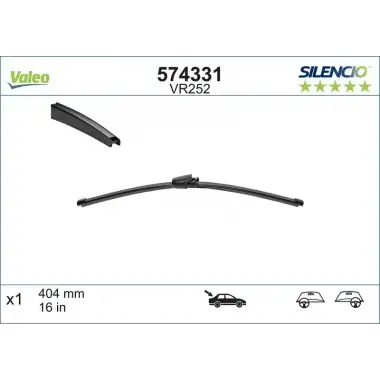 VALEO Silecek Süpürgesi Arka (3397008009 / 119502 (405mm) MUZ Tipi (Adet)) - VW Grubu (VW/Audi/Seat/Skoda) 574331