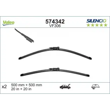 VALEO Silecek Süpürgesi Ön Takım (574342) - BMW / Mini