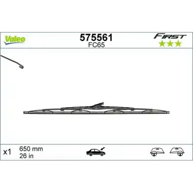 VALEO Silecek Süpürgesi (Vf65 (X1) (650 MM)) - Fiat / Alfa / Lancia 575561