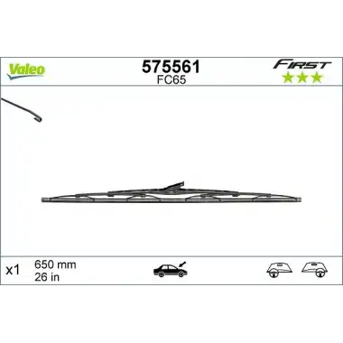 VALEO Silecek Süpürgesi (Vf65 (X1) (650 MM)) - Fiat / Alfa / Lancia 575561