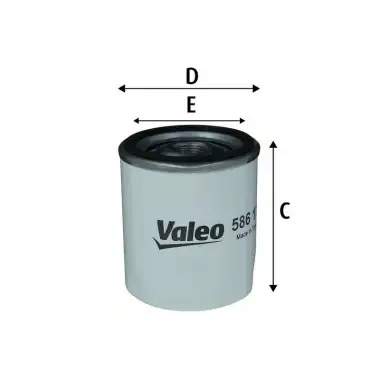 VALEO Yağ Filtresi (586175) - Peugeot / Citroën / DS