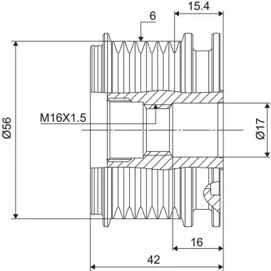 VALEO Alternatör Kasnağı (588024) - VW Grubu (VW/Audi/Seat/Skoda)