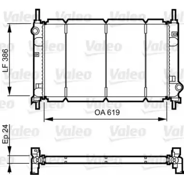 VALEO Su Radyatörü (93bb 8005 AF (Manuel Sanz)) - Ford 731011