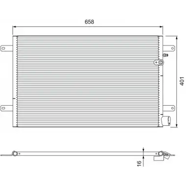 VALEO Klima Radyatörü (8FC 351 343-441) - VW Grubu (VW/Audi/Seat/Skoda) 814004