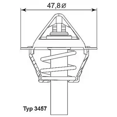 WAHLER Termostat - Mercedes-Benz WHL 3457.90D