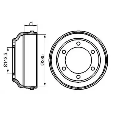 BOSCH Kampana Arka (0986477047) - Ford