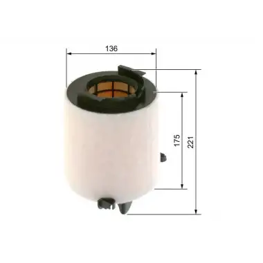 BOSCH Hava Filtresi (Süngerli-silindir) - VW Grubu (VW/Audi/Seat/Skoda) 1457433576