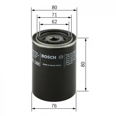 BOSCH Yağ Filtresi (F026407005) - VW Grubu (VW/Audi/Seat/Skoda)