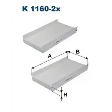 FILTRON Polen Filtresi (Korbonsuz) (K 1160-2x) - BMW / Mini
