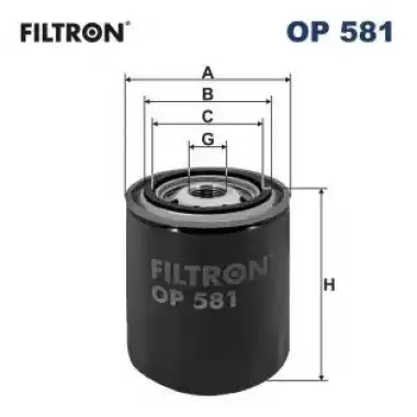 FILTRON Yağ Filtresi (OP 581) - Japon Araçları