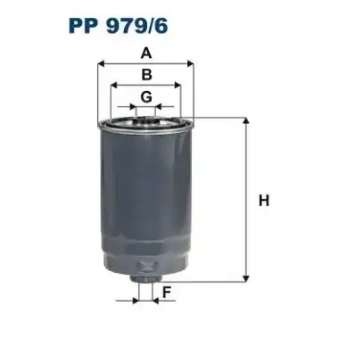 FILTRON Yakıt Filtresi (Mazot Filtresi) (PP 979/6) - Kore Araçları (Hyundai/Kia)