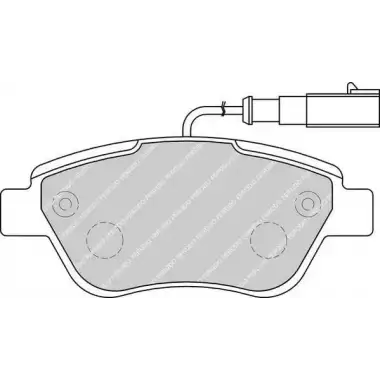 FERODO Fren Balatası Ön (Küçük Tip Tek Fişli) - Fiat / Alfa / Lancia FRD FDB1466W