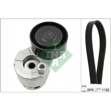 INA V Kayış Seti (6pk1195+534 0269 10 Gergi) - Renault / Dacia 529 0117 10