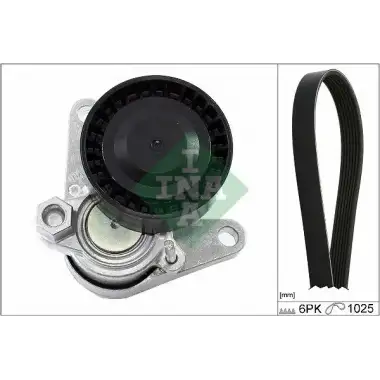 INA V Kayış Seti (534 0552 10 + 6pk1025) - VW Grubu (VW/Audi/Seat/Skoda) 529 0167 10