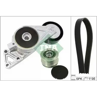INA V Kayış Seti (533 0076 30 + 535 0012 10 + 6dpk1195) - VW Grubu (VW/Audi/Seat/Skoda) 529 0470 20
