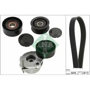INA V Kayış Seti ((4 Parça)) - VW Grubu (VW/Audi/Seat/Skoda) 529 0484 10