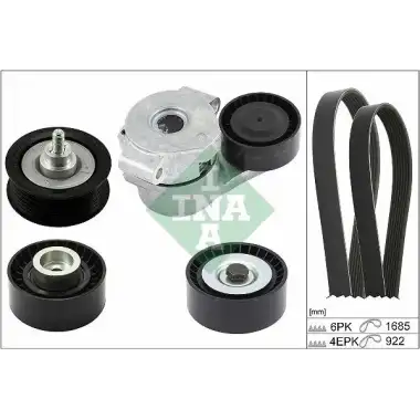 INA V Kayış Seti (6c1q 6d314 Ab/bk21 19a216 Ab/bk21 6c301 CB) - Ford 529 0527 10