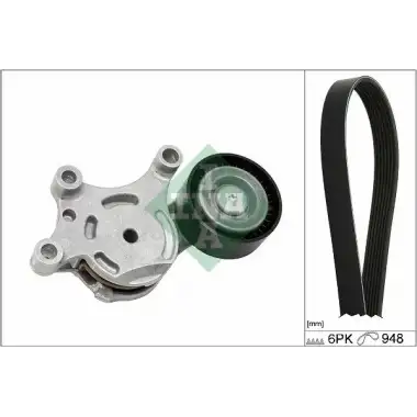INA V Kayış Seti (H1bq 6c301 AA) - Ford 529 0577 10