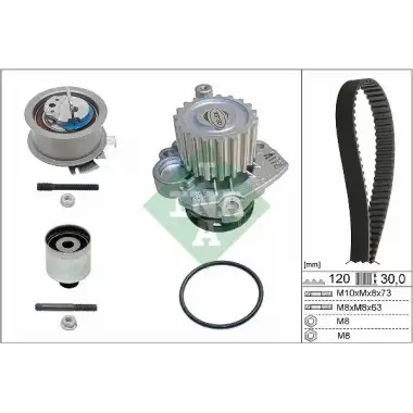 INA Triger Seti (Devirdaimli 120 Dış /- Kp55569xs-2) (530 0201 33) - VW Grubu (VW/Audi/Seat/Skoda)