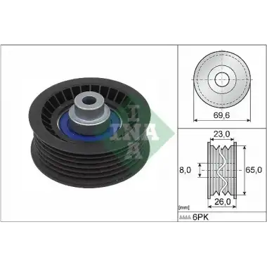 INA V Kayış Gergi Rulmanı (Üst Sağ) - Ford 532 0917 10