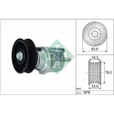 INA V Kayış Gergisi Komple (56305) - VW Grubu (VW/Audi/Seat/Skoda) 534 0185 10