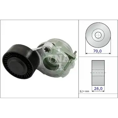 INA V Kayış Gergisi Komple (56352) - VW Grubu (VW/Audi/Seat/Skoda) 534 0470 10