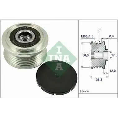 INA Alternatör Kasnağı (535 0266 10) - Kore Araçları (Hyundai/Kia)