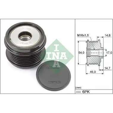 INA Alternatör Kasnağı (535 0308 10) - Peugeot / Citroën / DS