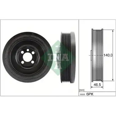 INA Krank Kasnağı (80000678) - VW Grubu (VW/Audi/Seat/Skoda) 544 0138 10