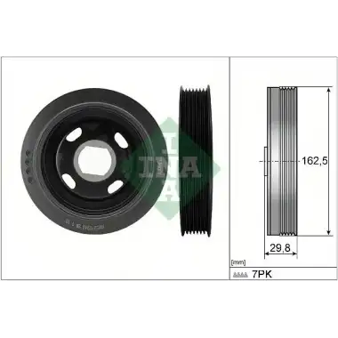 INA Krank Kasnağı (544 0179 10) - Renault / Dacia
