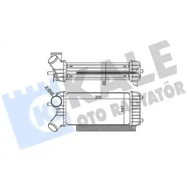 KALE Turbo Radyatörü (8v61 9l440 CC) - Ford 344935
