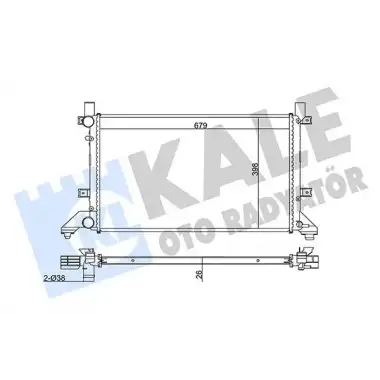 KALE Su Radyatörü (8mk376719701 (682x415x34 Mm)) - VW Grubu (VW/Audi/Seat/Skoda) 345875