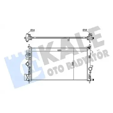 KALE Su Radyatörü (Al/pl/brz) (346175) - Opel