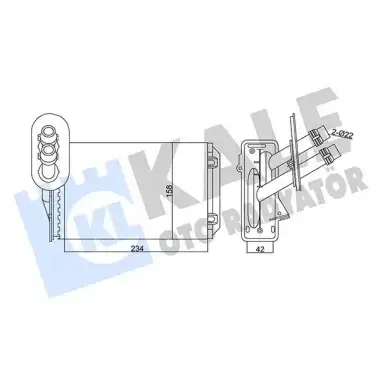KALE Kalorifer Radyatörü (8FH 351 001-621) - VW Grubu (VW/Audi/Seat/Skoda) 346255