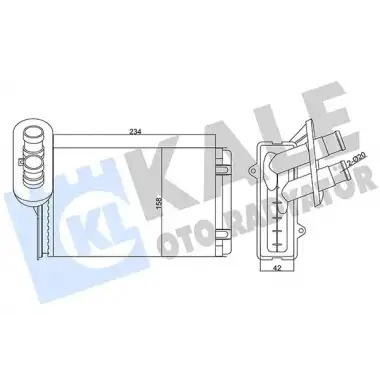 KALE Kalorifer Radyatörü (8FH 351 001-611) - VW Grubu (VW/Audi/Seat/Skoda) 346250