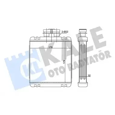 KALE Kalorifer Radyatörü (8fh351311111) - VW Grubu (VW/Audi/Seat/Skoda) 346260
