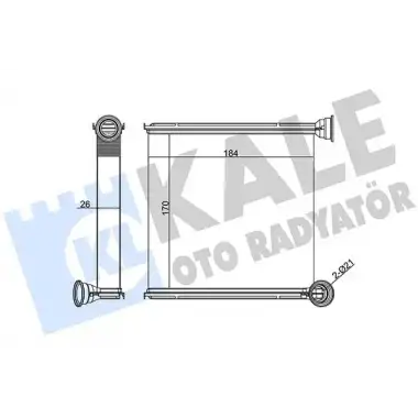 KALE Kalorifer Radyatörü (715303) - VW Grubu (VW/Audi/Seat/Skoda) 346265