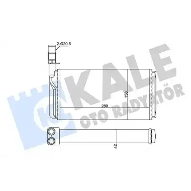KALE Kalorifer Radyatörü (346375) - Fiat / Alfa / Lancia