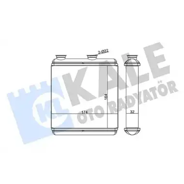 KALE Kalorifer Radyatörü (Al/brz) (346705) - Opel