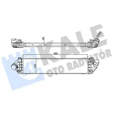KALE Turbo Radyatörü (6g91 9l440 Ae/af/fd-manuel) - Ford 347000