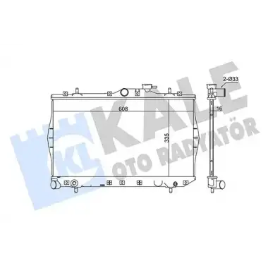 KALE Su Radyatörü (M/T 335x598x16) - Kore Araçları (Hyundai/Kia) 347780