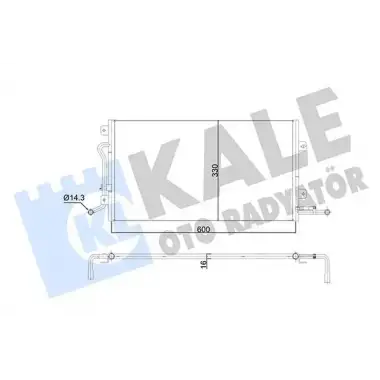 KALE Klima Radyatörü (Kurutucusuz) (350585) - Ford