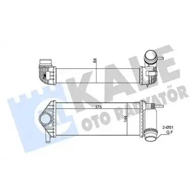 KALE Turbo Radyatörü (Intercooler) (350915) - Renault / Dacia