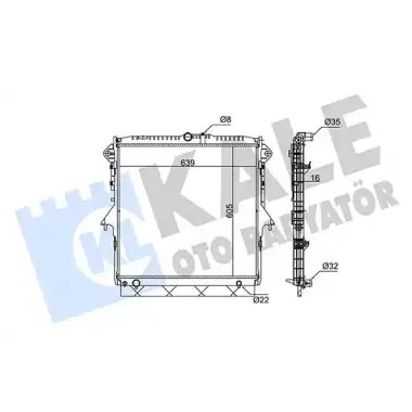 KALE Su Radyatörü (Brazing (Db39 8005 BD)) - Ford 351270