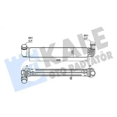 KALE Turbo Radyatörü (Intercooler) (352265) - Renault / Dacia